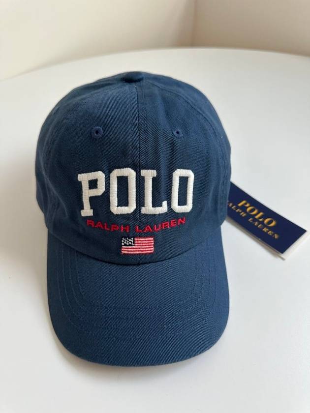 Kids Ball Cap 322940810001 CLANCY BLUE 5 7Y - POLO RALPH LAUREN - BALAAN 3