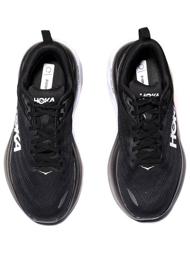 Bondi 8 Wide Low Top Sneakers Black - HOKA ONE ONE - BALAAN 7