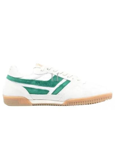 Jackson Suede Low Top Sneakers Green Ivory - TOM FORD - BALAAN 2