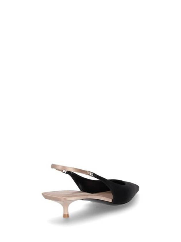 Women's Cherish Sling Back Pumps Heels Black - SAINT LAURENT - BALAAN 4