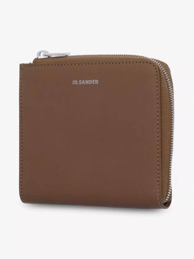 Logo Half Wallet Tobacco - JIL SANDER - BALAAN 3