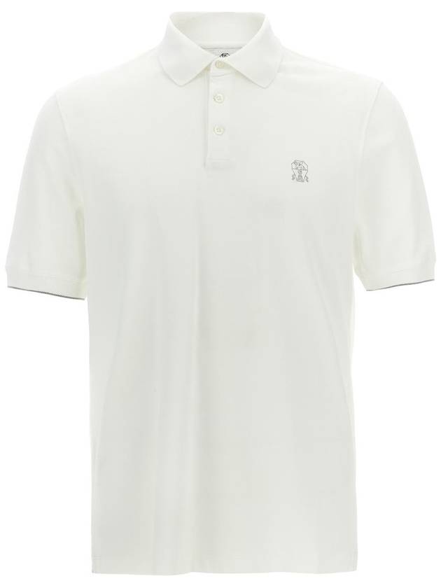 Brunello Cucinelli Logo Piqué Polo Shirt - BRUNELLO CUCINELLI - BALAAN 1