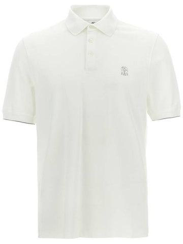 Brunello Cucinelli Logo Piqué Polo Shirt - BRUNELLO CUCINELLI - BALAAN 1