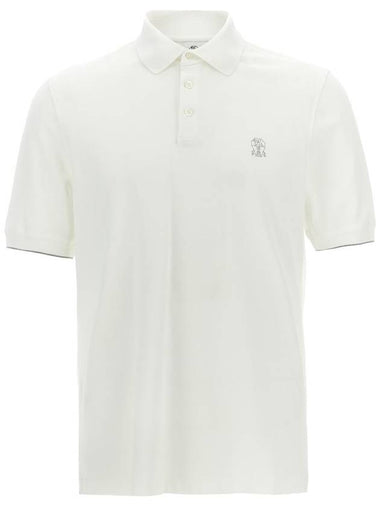 Brunello Cucinelli Logo Piqué Polo Shirt - BRUNELLO CUCINELLI - BALAAN 1