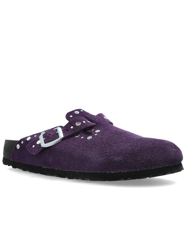 Birkenstock Slides Boston Rivet Border, Women's, Purple - BIRKENSTOCK - BALAAN 4