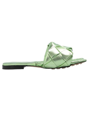 Lido Slippers Green - BOTTEGA VENETA - BALAAN 1