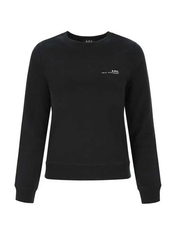 Item Logo Sweatshirt Black - A.P.C. - BALAAN.