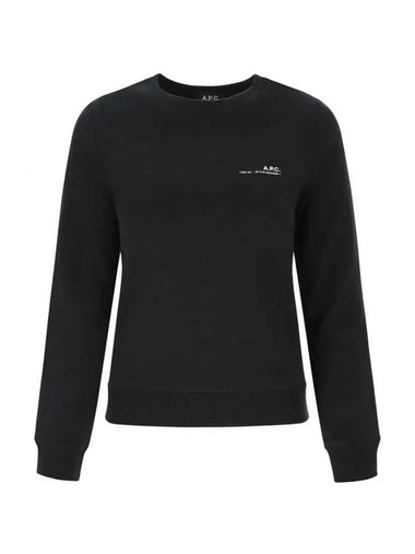 Item Logo Sweatshirt Black - A.P.C. - BALAAN 1