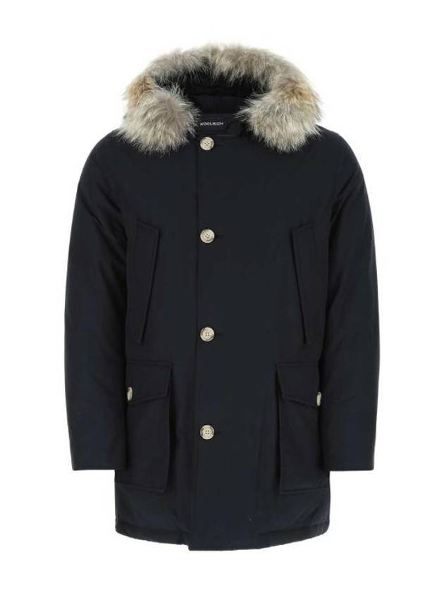 Arctic Detachable Fur Parka Melton Blue - WOOLRICH - BALAAN 1