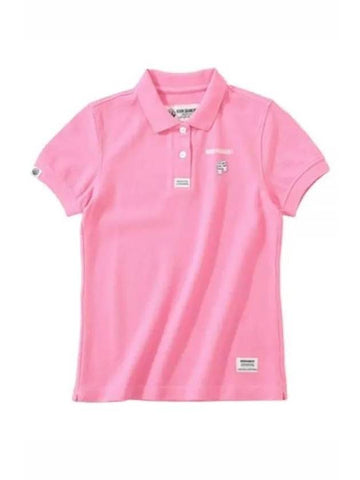 Women’s Icon Short Sleeve PK Shirt Pink - HORN GARMENT - BALAAN 1