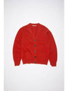 Wool Blend Cardigan Red - ACNE STUDIOS - BALAAN 2