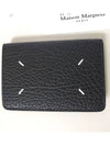 Bovine Leather Card Wallet Black - MAISON MARGIELA - BALAAN 3