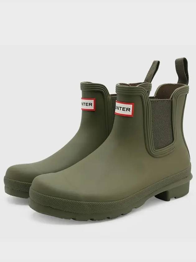 Original Chelsea Rain Boots Olive Leaf WFS2078RMA OVL - HUNTER - BALAAN 2