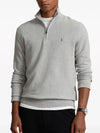 Pony Half Zip Cotton Sweatshirt Grey - POLO RALPH LAUREN - BALAAN 5