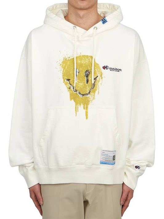 X Champion Men's Hoodie A11HD711 WHITE - MAISON MIHARA YASUHIRO - BALAAN 1