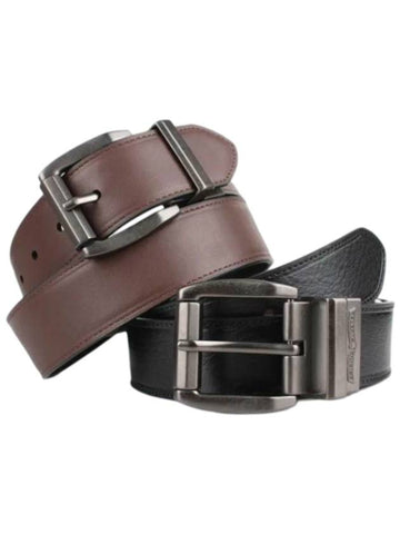 Reversible Flat Leather Belt Black Brown - LEVI'S - BALAAN 1