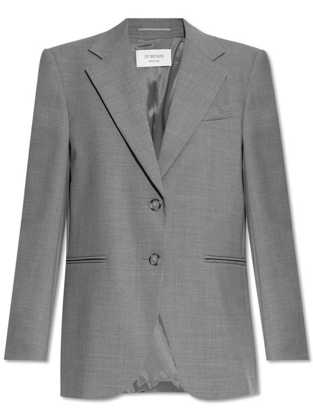 Sportmax Blazer Baffo, Women's, Grey - MAX MARA SPORTMAX - BALAAN 1