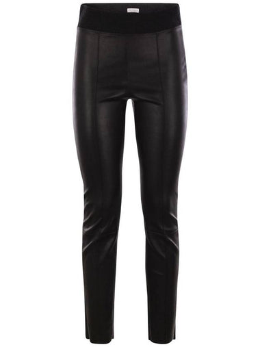 Skinny fit stretch nappa leather trousers - BRUNELLO CUCINELLI - BALAAN 1