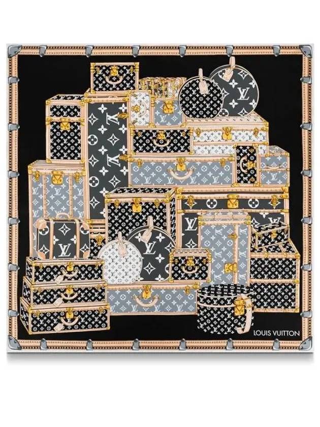 Let's Go Square 90 Scarf Black - LOUIS VUITTON - BALAAN 2