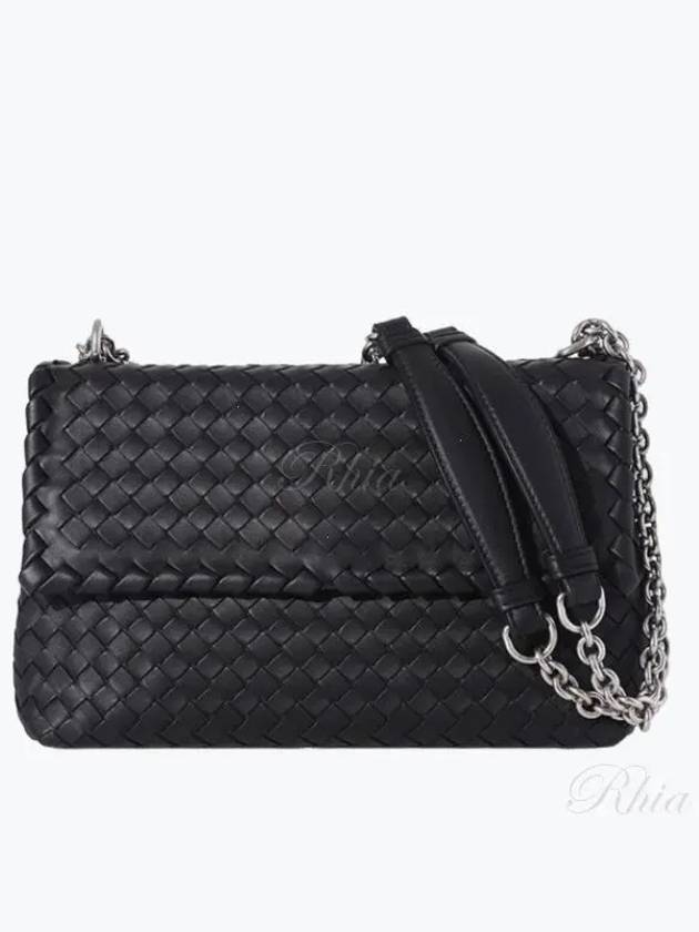 Olimpia Shoulder Bag Black - BOTTEGA VENETA - BALAAN 2