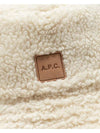 Mark Faux Shearling Bucket Hat Ecru - A.P.C. - BALAAN 3