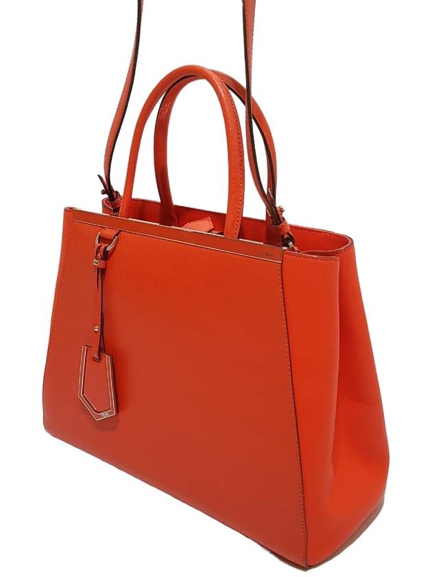 Women s 8BH250 Red Leather Toujour Tote Bag Strap - FENDI - BALAAN 2