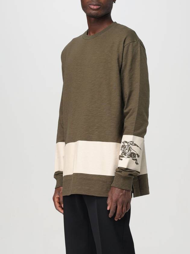 EKD Print Striped Cotton Sweatshirt Loch - BURBERRY - BALAAN 5