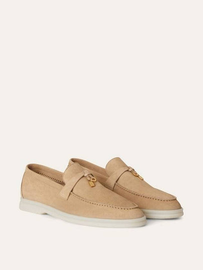 Summer Charms Walk Suede Loafers Sand Beige - LORO PIANA - BALAAN 2