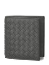 Intrecciato Small Folder Half Wallet Dark Grey - BOTTEGA VENETA - BALAAN 2