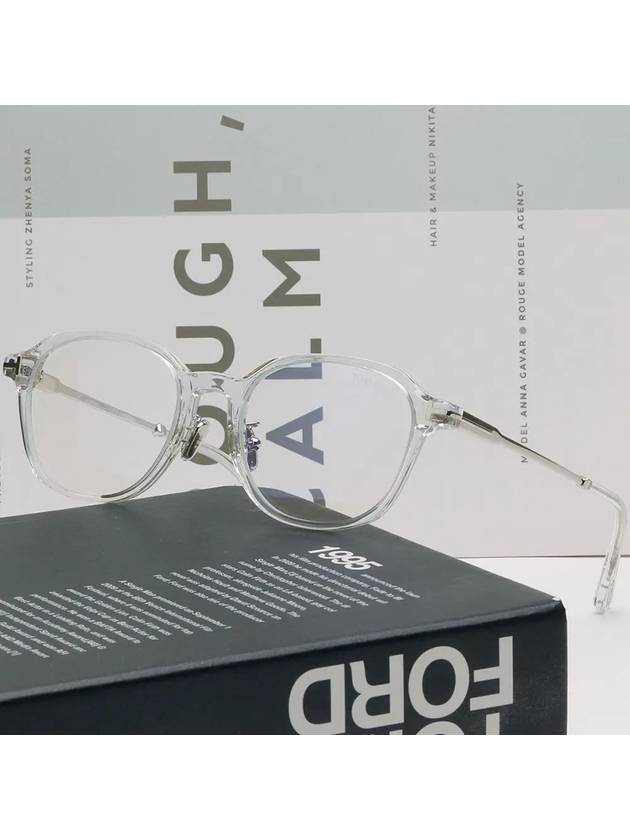 Eyewear Round Eyeglasses Grey - TOM FORD - BALAAN 3