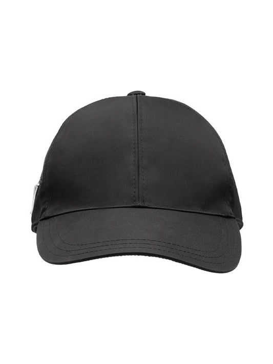 triangle logo re-nylon ball cap black - PRADA - BALAAN 1