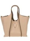 T Timeless Leather Shopping Mini Tote Bag Beige - TOD'S - BALAAN 4