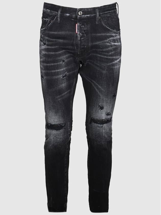 DSQUARED2 Black Cotton Denim Jeans - DSQUARED2 - BALAAN 1