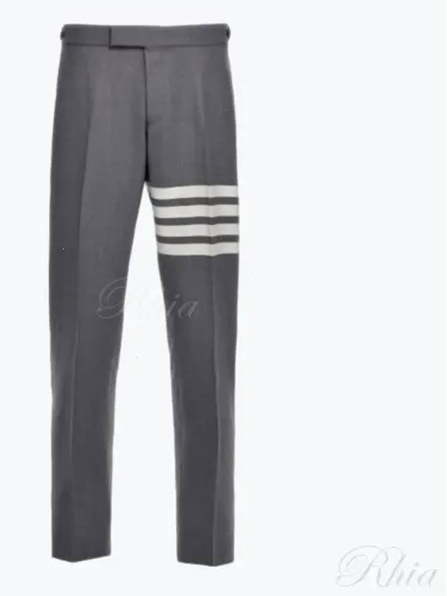 4 Bar Low Rise Slacks Grey - THOM BROWNE - BALAAN 2