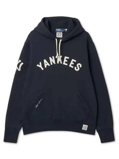 Polo Ralph Lauren Yankees Hoodie Navy 410 - POLO RALPH LAUREN - BALAAN 1