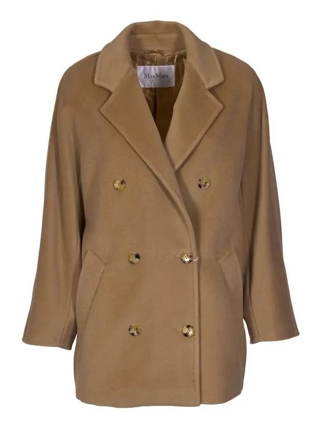 Max Mara Women s REBUS Wool Cashmere Double Short Coat Brown 2421086011600 001 - S MAX MARA - BALAAN 1