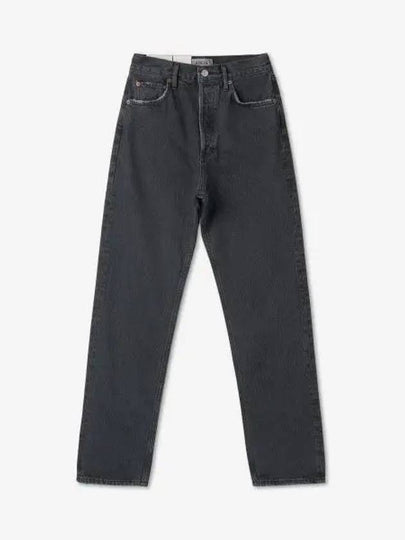 90S Pinch Waist Denim Straight Jeans Black - AGOLDE - BALAAN 2