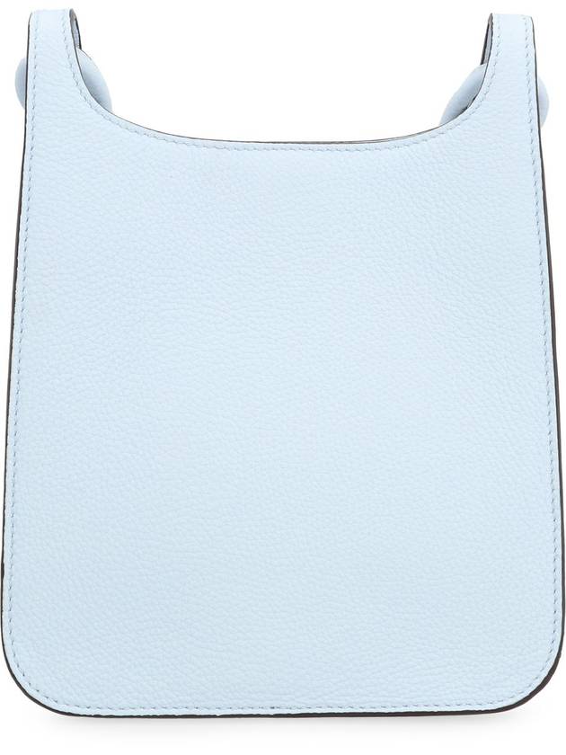 Himmel Hobo Embossed Logo Leather Cross Bag Light Blue - MCM - BALAAN 5