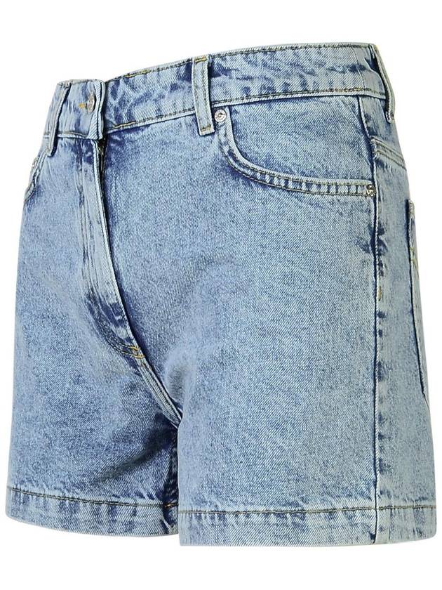 Fading washed denim shorts blue - MOSCHINO - BALAAN 3