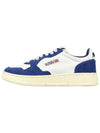 Suede Leather Low Top Sneakers Navy - AUTRY - BALAAN 4