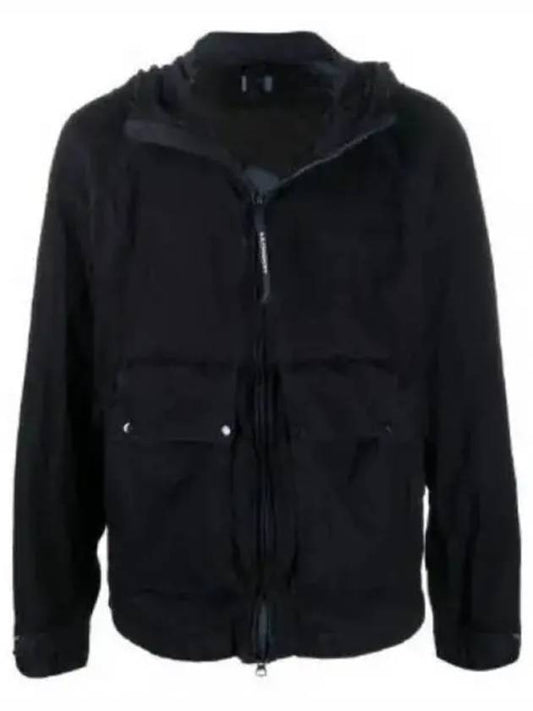 Men's Detachable Goggle Hooded Jacket Black - CP COMPANY - BALAAN 2