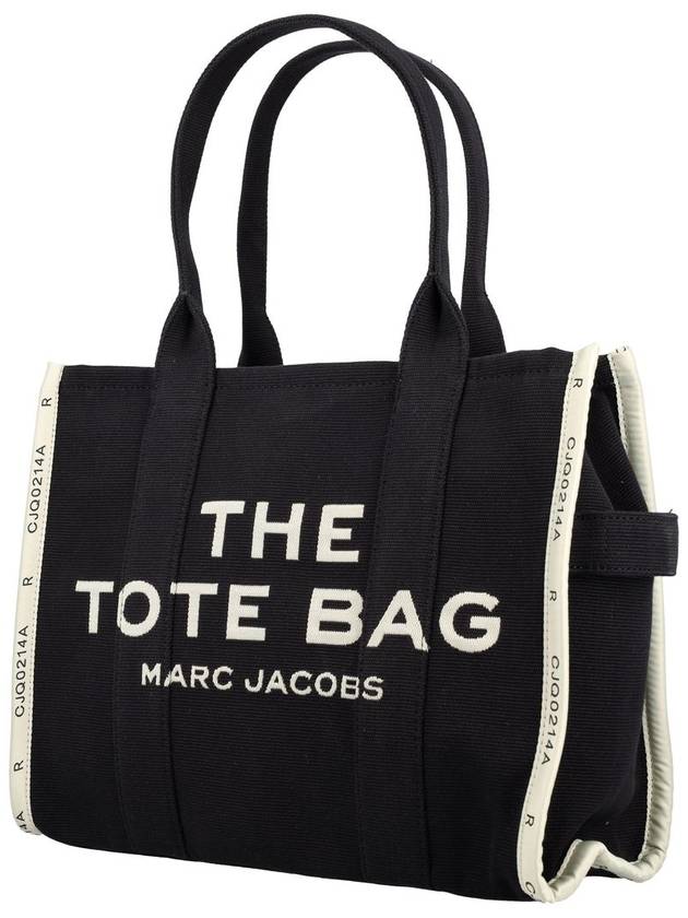 Logo Jacquard Large Tote Bag Black - MARC JACOBS - BALAAN 4