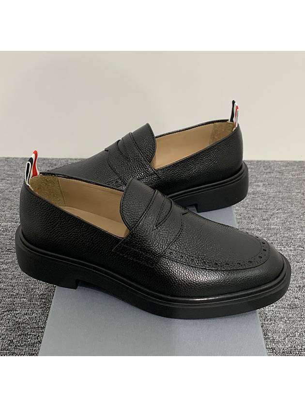 Lightweight Sole Penny Loafer Black - THOM BROWNE - BALAAN 4