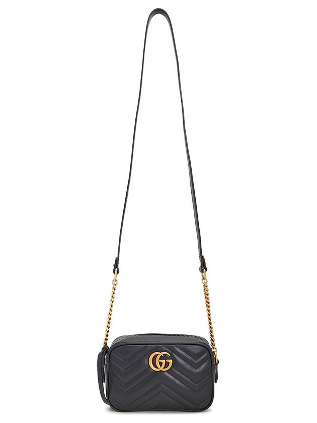 GG Marmont Zip Top Matelasse Mini Cross Bag Black - GUCCI - BALAAN 8