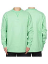 Acne Logo Print Sweatshirt Mint Green BI0082 - ACNE STUDIOS - BALAAN 1