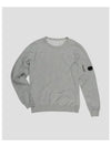 Lens Waffen Garment Dye Sweatshirt Gray - CP COMPANY - BALAAN 5