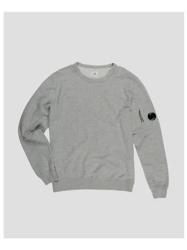 Lens Waffen Garment Dye Sweatshirt Gray - CP COMPANY - BALAAN 5