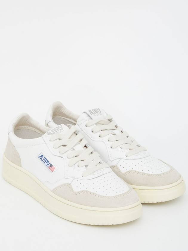 Medalist Goatskin Low Top Sneakers White - AUTRY - BALAAN 6