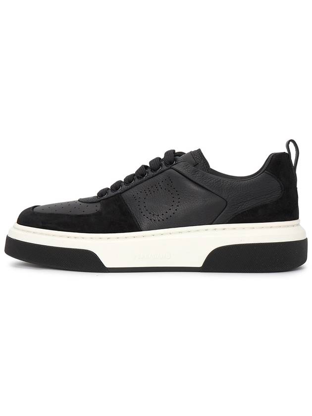 Ferragamo Men's Sneakers CASSINA LOW NERO 0760590 - SALVATORE FERRAGAMO - BALAAN 3