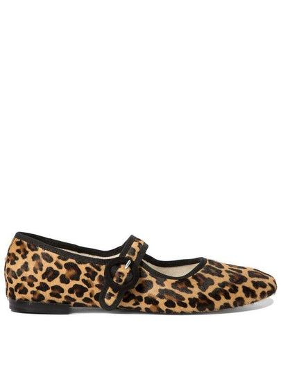 Georgia Square Toe Mary Jane Flats Leopard Brown - REPETTO - BALAAN 2